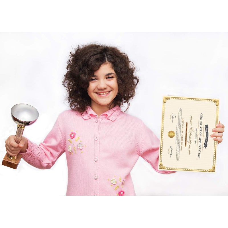 Chinco Certificate Paper Gold Foil Metallic Border Blank Award Certificate for Recognition Appreciation, Laser and Inkjet Printer Compatible, 11 x 8.5 Inches (50 Pieces) - Image 4