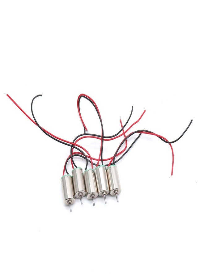 Hxchen 1.5V-4.5V 7500RPM Coreless Micro DC Motor 6x10mm for Airplane Model - (5 Pcs) - Image 1
