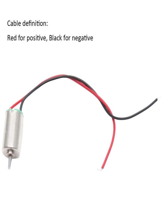Hxchen 1.5V-4.5V 7500RPM Coreless Micro DC Motor 6x10mm for Airplane Model - (5 Pcs) - Image 2
