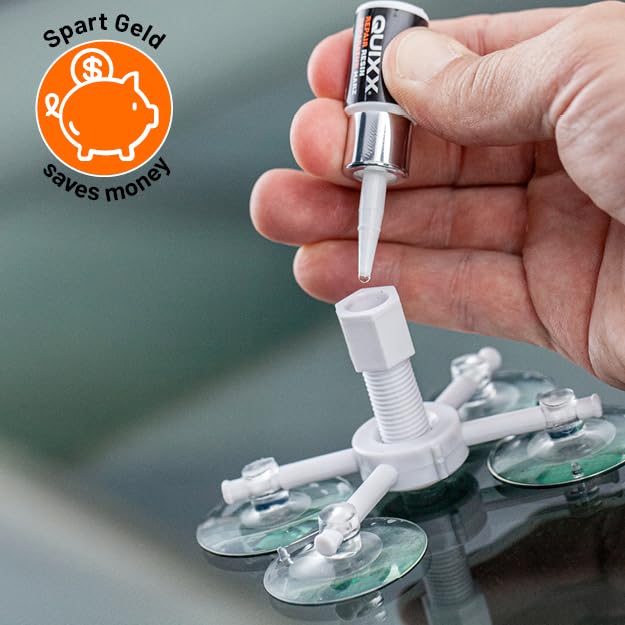 QUIXX 10210 Windshield Repair Kit Is the Cost-Effective fix for chips, cracks, bulls-eye, and star-shaped damage to windshields. Use on Your Automobile, Motorcycle, or Boat - Image 3
