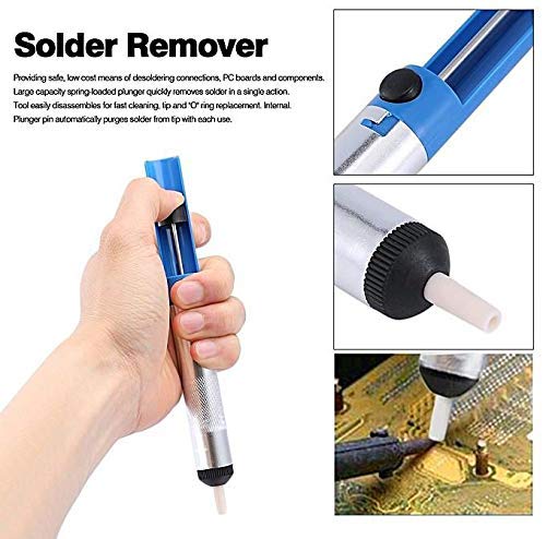 Inditrust Desoldering Pump, Solder Sucker Vacuum Removal Device Aluminum Solder Suction Cup (Pack of 1) - Image 3