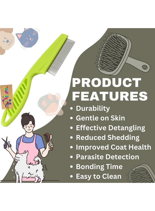 Western Era Pet Comb Thin Pin Is A Professional Grooming Tool Tailored For Both Dogs And Cats, Dedicated To Detangling, Smoothing, And Enhancing Your Pet'S Fur, Effectiveness In Knot Removal. - Image 3