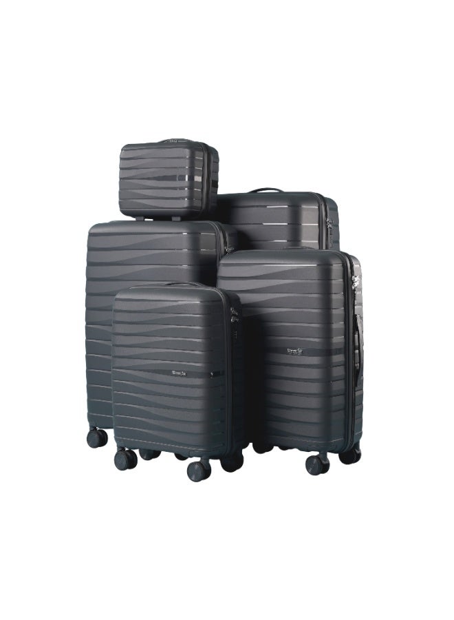 MONSCA MONSCA Unbreakable Luggege Set of 5, lightweight suitcase for travel  - Image 1