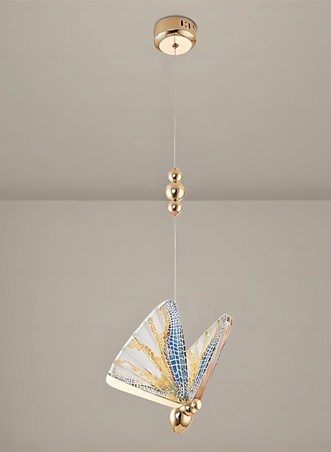 CME Modern Creative Butterfly Pendant Light, Creative Acrylic Hanging Lamps for Living Room, Multicolor - Image 4