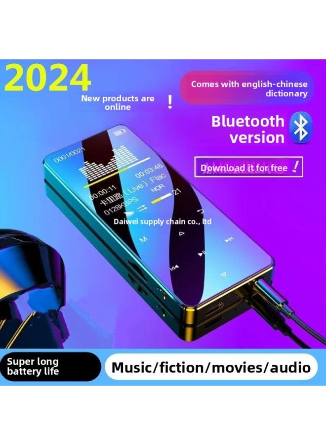 MP3 Player - Bluetooth MP3 Player Touch Screen - Black touch version, 128gb - Portable Music Player, Wireless Walkman, Digital Audio, Student Learning, Mp4 Video Support, Mini HiFi Sound - Image 2