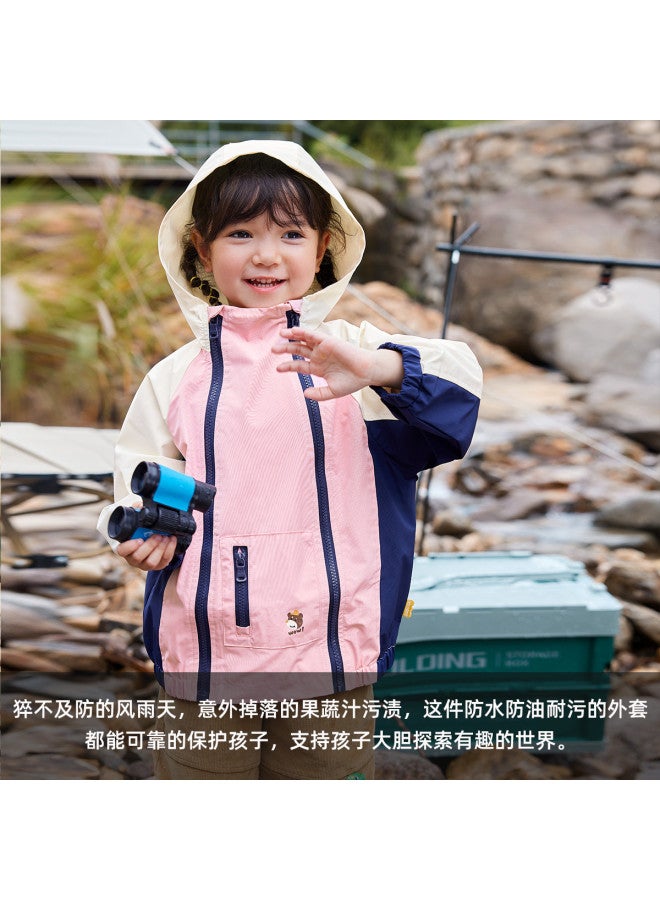 Doodle Home جاكيت مقاوم للماء للأطفال - ملابس خارجية مقاومة للبقع جاهزة للسفر في الخريف للأولاد والبنات، معطف عصري للخريف للأطفال الصغار - Image 5