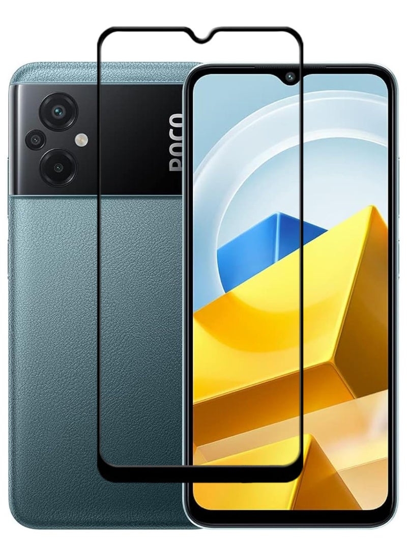 ACLIX Antistatic ESD Dustproof Premium Quality High Definition Tempered Glass Screen Protector Designed For Xiaomi Poco M5 - Image 1