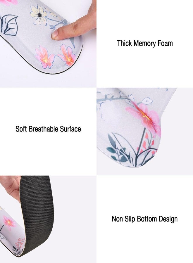 MEGREZ 4-in-1 Mouse Pad with Wrist Rest Ergonomic Memory Foam Desk Mat Set - Image 4
