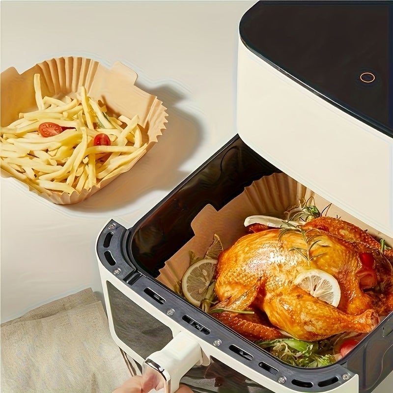 119Pcs Air Fryer Paper Disposable Liners Non Stick 8 Inch Unbleached Baking Paper for 5 to 8 Quart Air Fryers - Image 3