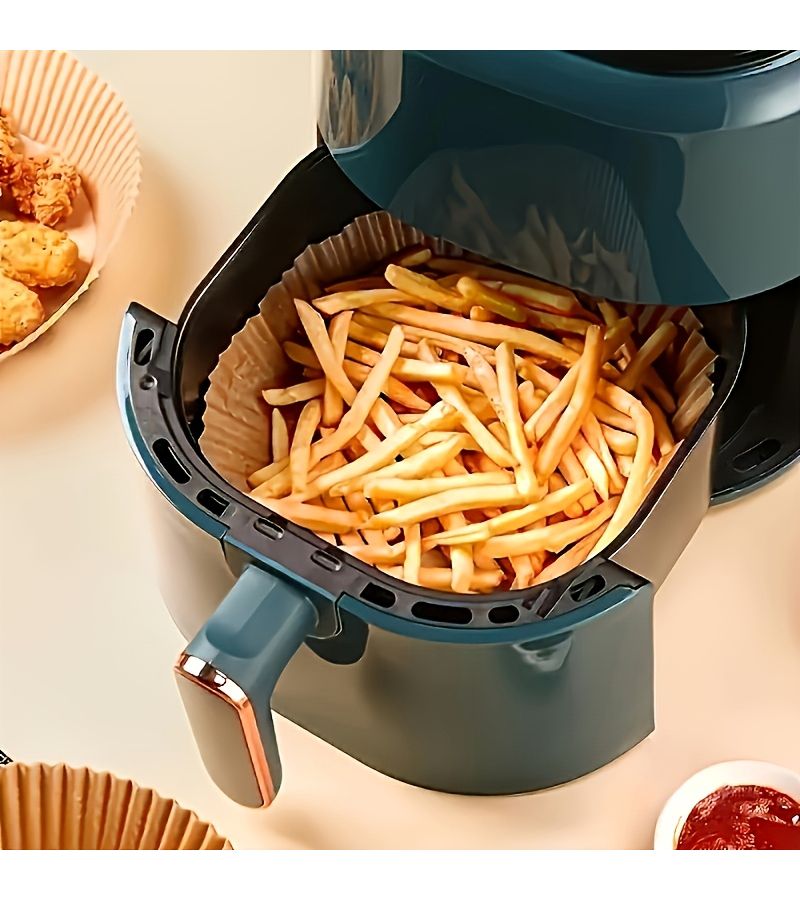 119Pcs Air Fryer Paper Disposable Liners Non Stick 8 Inch Unbleached Baking Paper for 5 to 8 Quart Air Fryers - Image 4