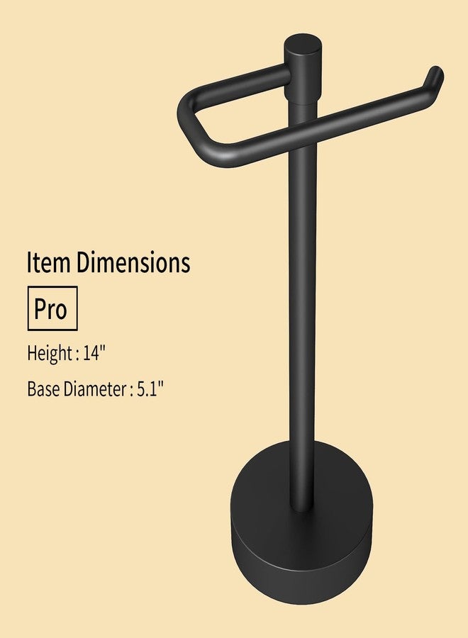 YUMORE حامل مناشف يد من يومور، رف مناشف يُوضع على سطح الطاولة، علاقة مناشف قائمة بذاتها للحمام والمطبخ، لون أسود مطفي احترافي - Image 4