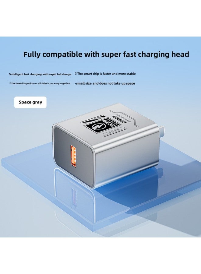【Factory Direct Supply】 3C Certification Fully Compatible Super Fast Charging USB Single Port Charging Head Applicable To Apple Huawei Security