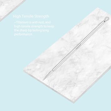 ZIZZON Titanium Lancet Needle Acne Blackhead Remover Pimple Extractor Popper Tool - Image 3