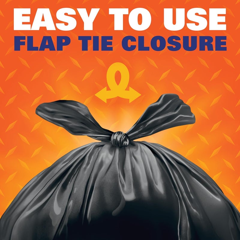Hefty Easy Flaps Multipurpose Large Trash Bags, 30 Gallon, 40 Count - Image 2