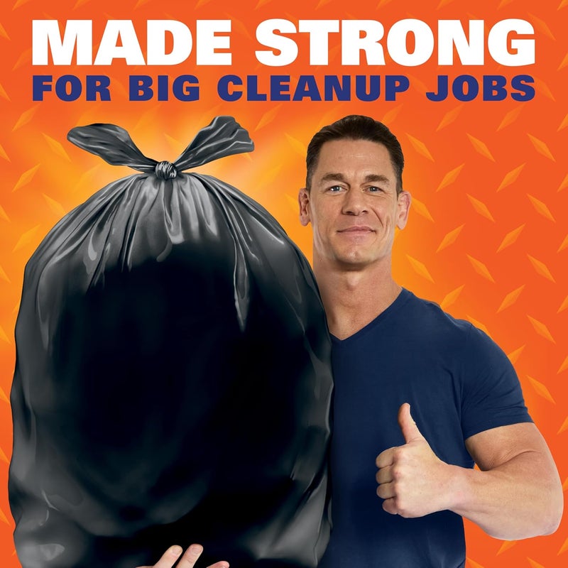 Hefty Easy Flaps Multipurpose Large Trash Bags, 30 Gallon, 40 Count - Image 1