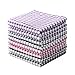 Oeleky 100 Cotton Kitchen Dish Cloths for Washing Dishes 12x12 Inches Dish Rags Absorbent Kitchen Cloths Pack of 8 Quick Drying Cleaning Cloths Mix3 12x12 - Image 1
