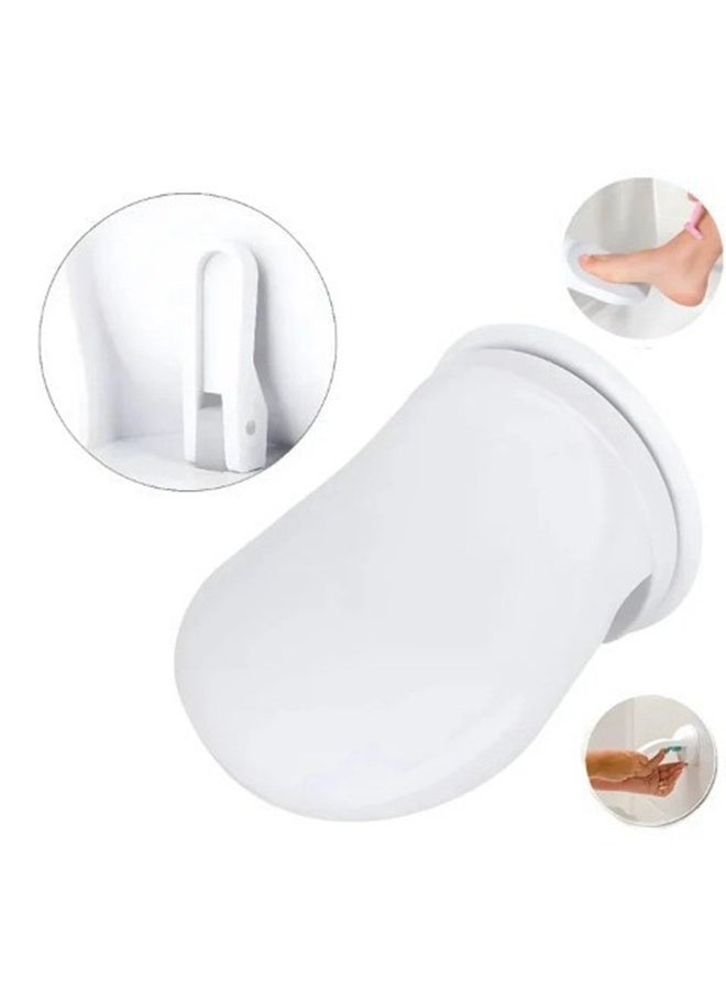 مقعد حمام مزود بقاعدة شفط ومسند للقدمين للاستحمام - Image 2