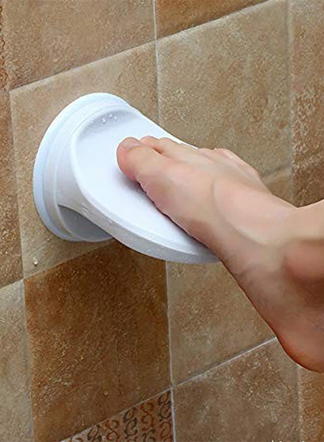 مقعد حمام مزود بقاعدة شفط ومسند للقدمين للاستحمام - Image 5