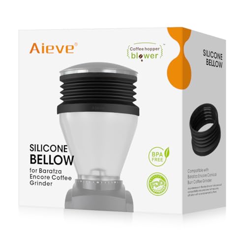 Aieve Silicone Coffee Hopper Bellow Compatible with Baratza Encore Grinder ESP/Virtuosa+ Coffee Grinder,Reduce Coffee Grinds Retention - Image 1
