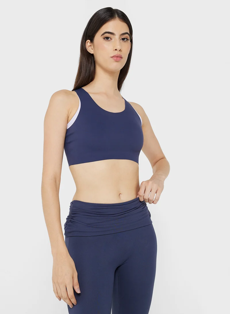 فورورد High Coverage Sports Bra with Back Clasp