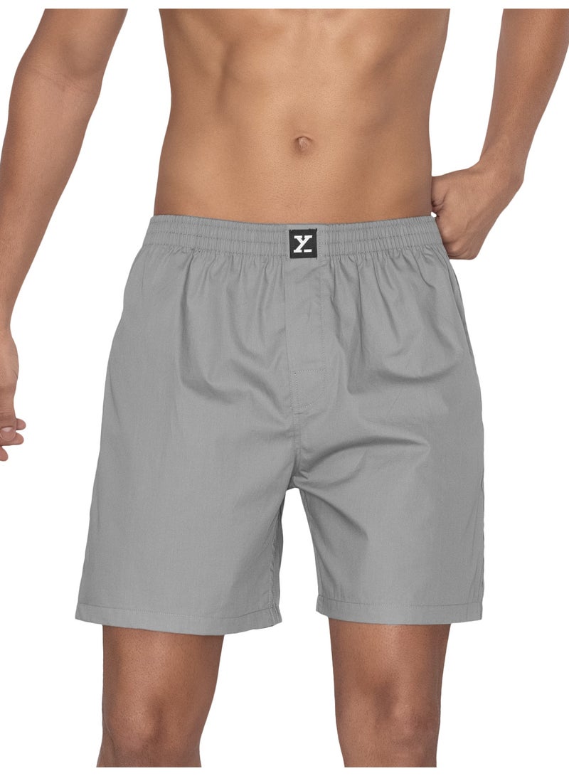 XYXX XYXX Men's Cotton Relaxed Solid Boxer Shorts - Image 1