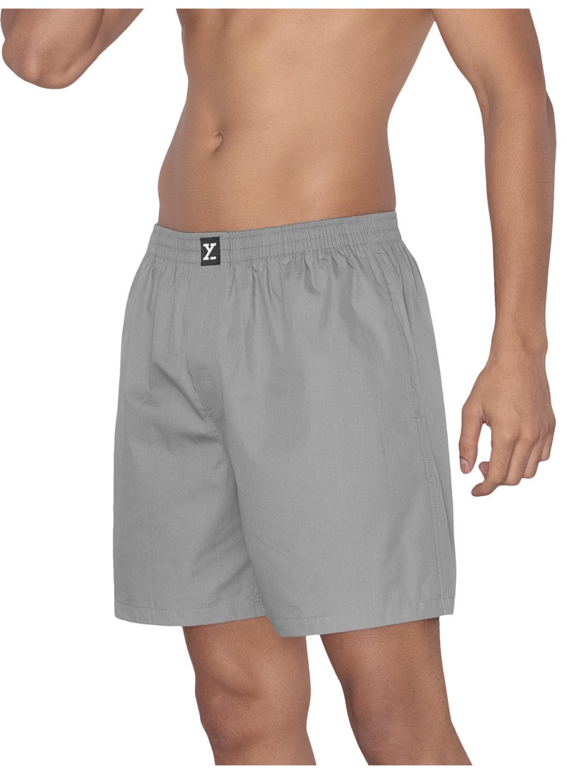 XYXX XYXX Men's Cotton Relaxed Solid Boxer Shorts - Image 4