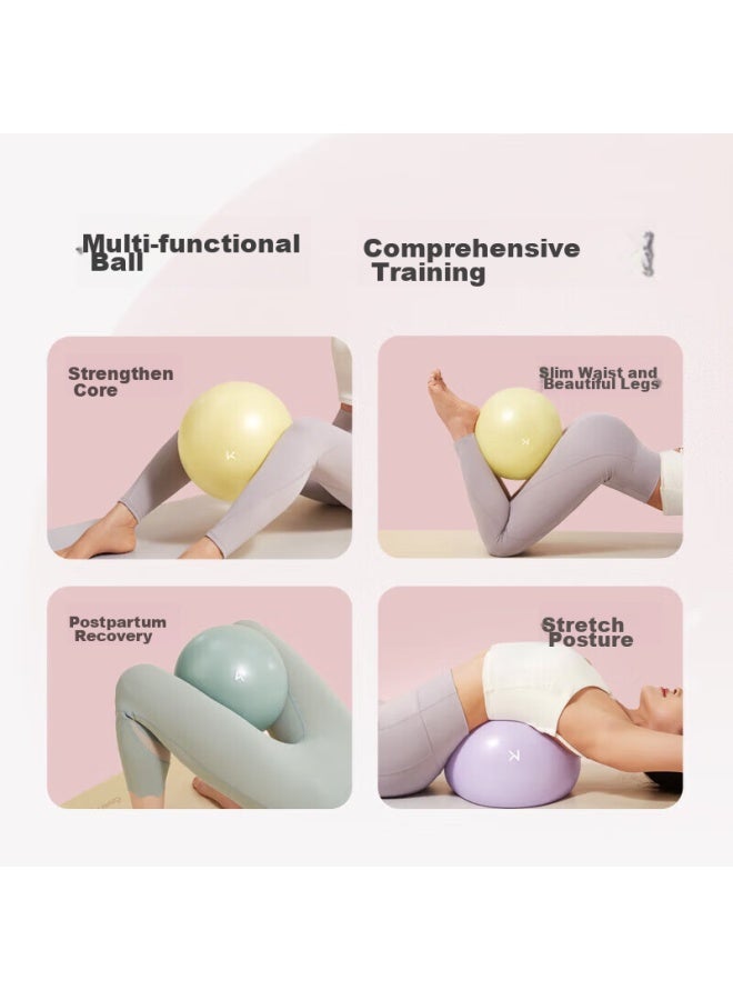 Keep 25cm Mini Yoga Ball, Fitness Training, Anti-burst, Non-slip, Thickened, Suitable For Pregnant Women, Ice Cream Yellow - Image 3