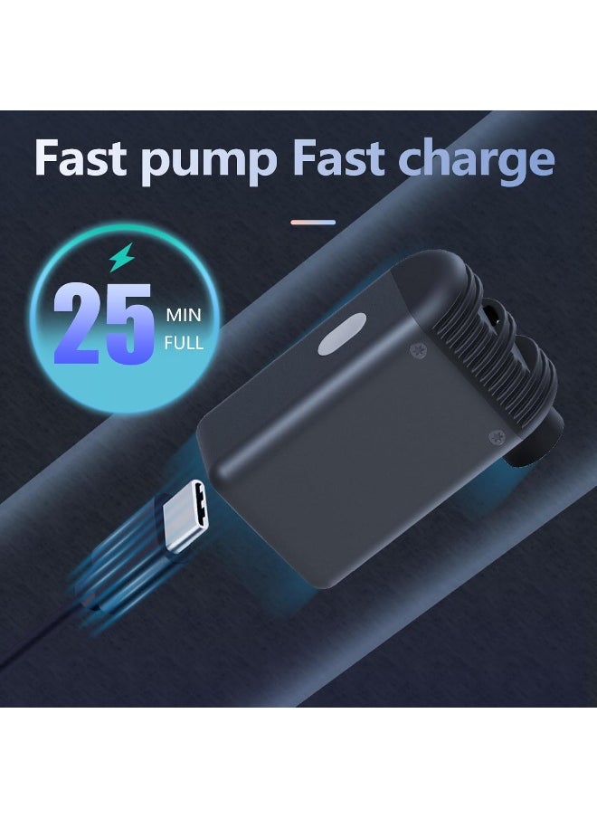 Cyclami CYCLAMI Mini Electric Bike Pump, Portable Tire Pump 100PSI Bicycle Tube Inflator Air Pump with Presta/Schrader Valve Aluminium for Road/Mountain Bikes, Type-C Rechargeable Battery  - Image 4