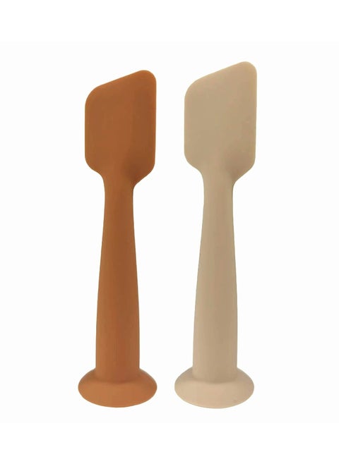 2 Pack Diaper Cream Soft Silicone Brush with Suction Base, Diaper Cream Spatula for Butt Paste Diaper Cream, Perfect for for Babies, Newborn