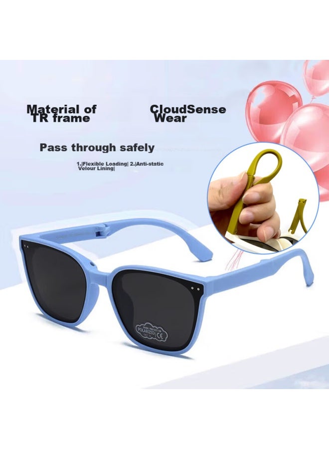 Eyes Mushier Children's Sungl Tr Foldable Sungl, Uv Protection, Polarized, Suitable For Ages 3-15 - Image 2