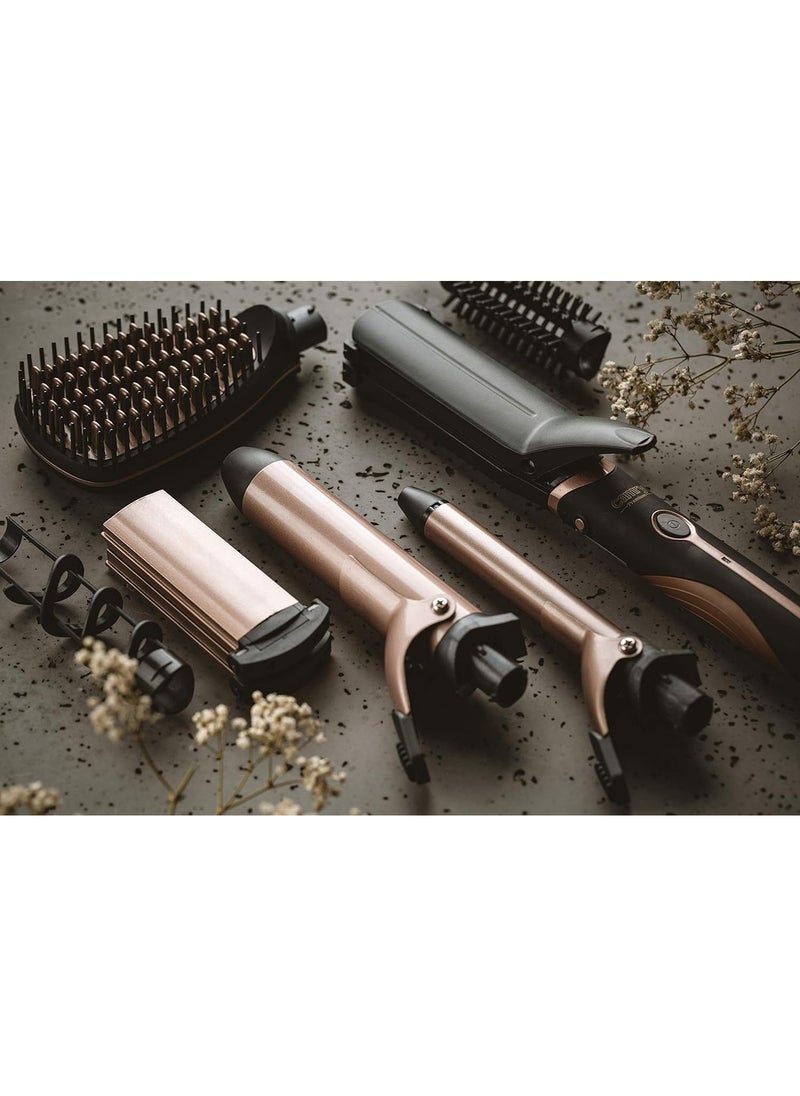 JAMAKY Italy {Jamaki 7 in 1 Hair Styling Spray 1200 Watts Multi-purpose, including all hair attachments, dries and straightens hair easily to create the best high-quality hairstyles - jpc50003 1200.0 Watts Black  - Image 2