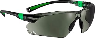 NoCry Work and Sports Safety Sunglasses with Green Tinted Scratch Resistant Wrap-Around Lenses and No-Slip Grips, UV - Image 1