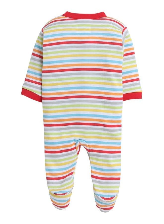 TiniBerry 100% Cotton Rompers Sleepsuits Jumpsuit Baby Boy's and Baby Girl’s Bodysuits Cotton Full Sleeve Rompers Gift Set Full Sleeves Onesies for Infant Pack of 3 (0-3 Months, Red) - Image 3