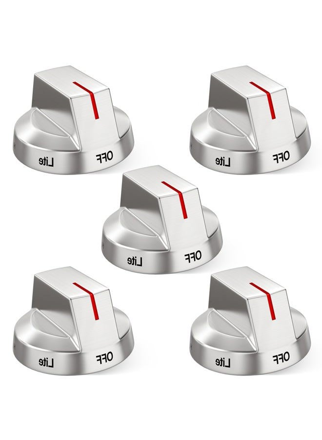 S-Union Upgraded DG94-04167 for Samsung Stove Knobs Replacement,DG94-04167A for Samsung Gas Stove Oven Knobs,Fit for NX60A6111SS/AA NX60A6311SS/AA NX60A6511SS/AA NX60A6711SS/AA for Samsung Range Knob (Silver) - Image 1