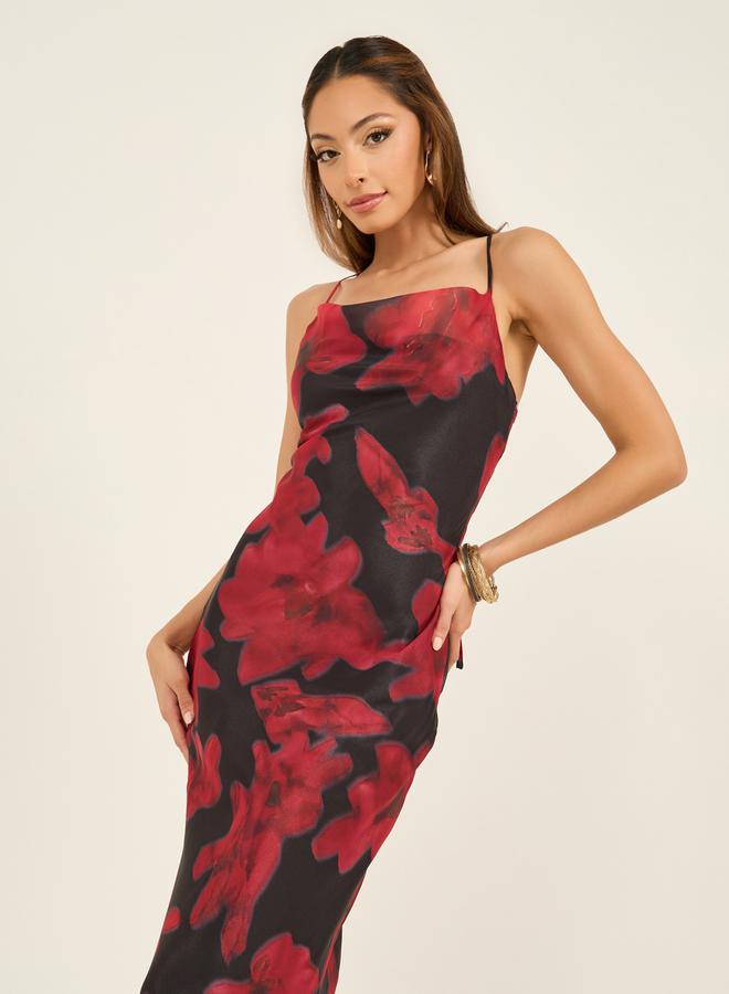 ستايلي فستان شيفون بنقوش الزهور - Image 3