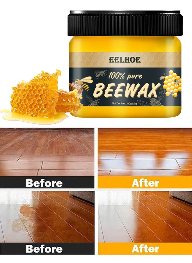 EELHOE Wood Seasoning Beewax Natural Beewax Traditional Wood Wax Multipurpose Beeswax Furniture Polish For Wood Cleaner And Polish Furniture Care  - Image 1