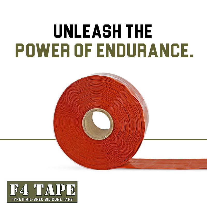Bondit F4 Emergency Self-Fusing Silicone Tape, Repair Plumbing Pipe & Radiator Hose Leak, Electrical Insulation, Permanent Bonding, Waterproof, 1" x 36' x 20mil, Red - Image 2