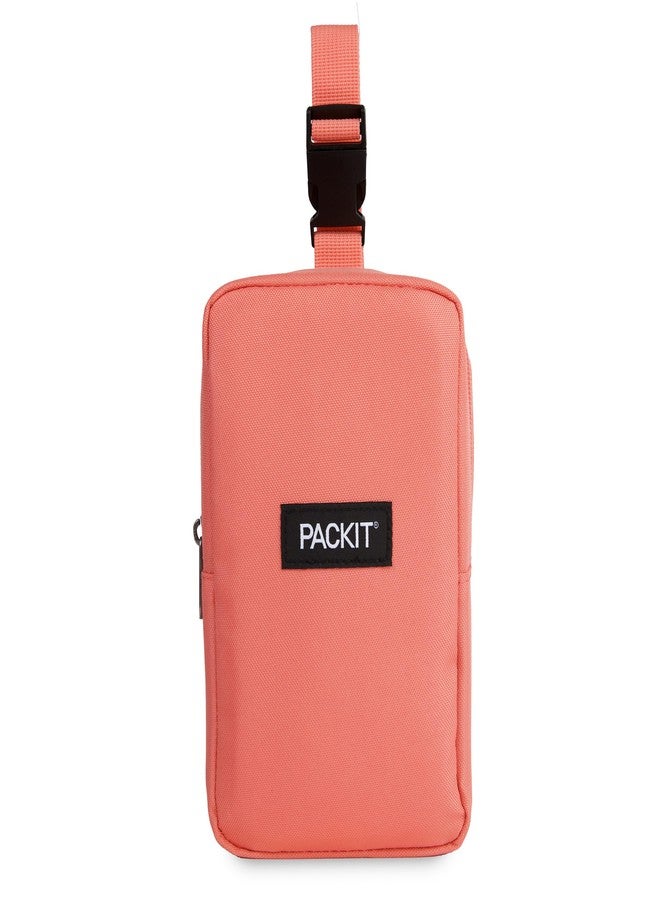 باكيت علبة وجبات خفيفة عمودية قابلة للتجميد من PackIt®، بنكهة البابايا، مصنوعة بتقنية ECOFREEZE®، قابلة للتجميد بالكامل، قابلة للطي، قابلة لإعادة الاستخدام، مزودة بمقبض علوي قابل للإغلاق وتصميم تعبئة علوية، مثالية للوجبات الخفيفة سريعة التلف أثناء التنقل - Image 5