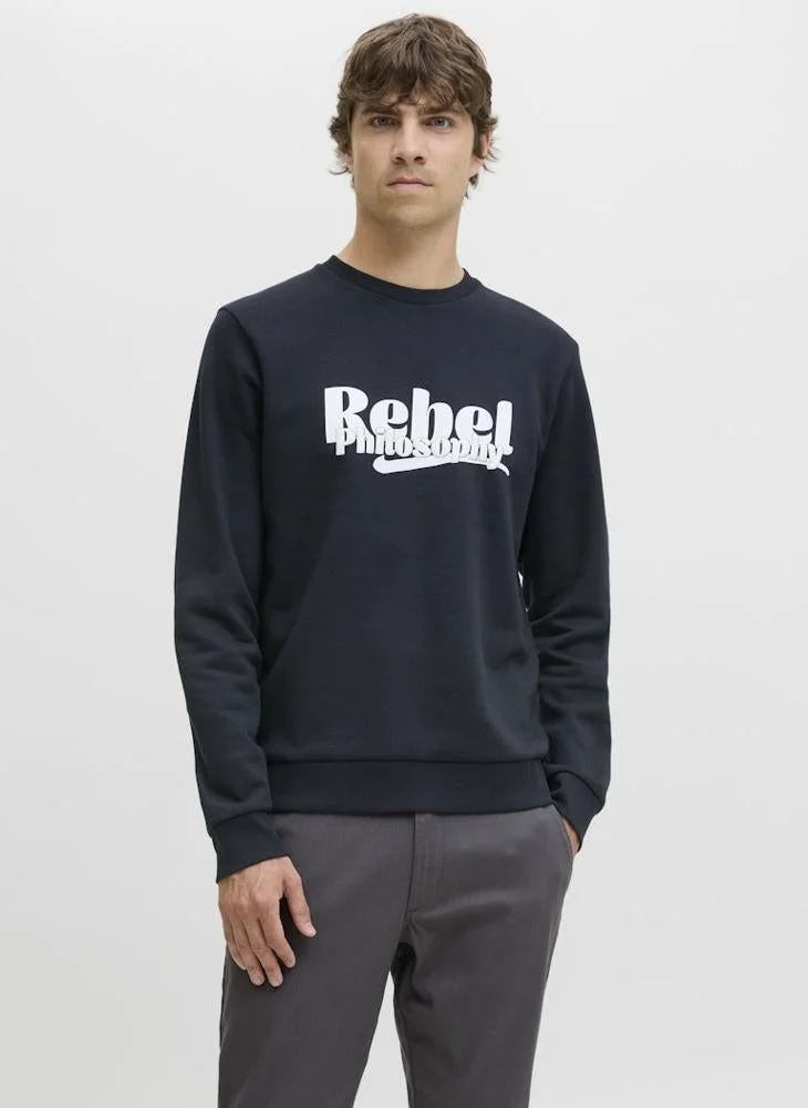 Graphic Regular Fit Crew Neck Sweatshirt