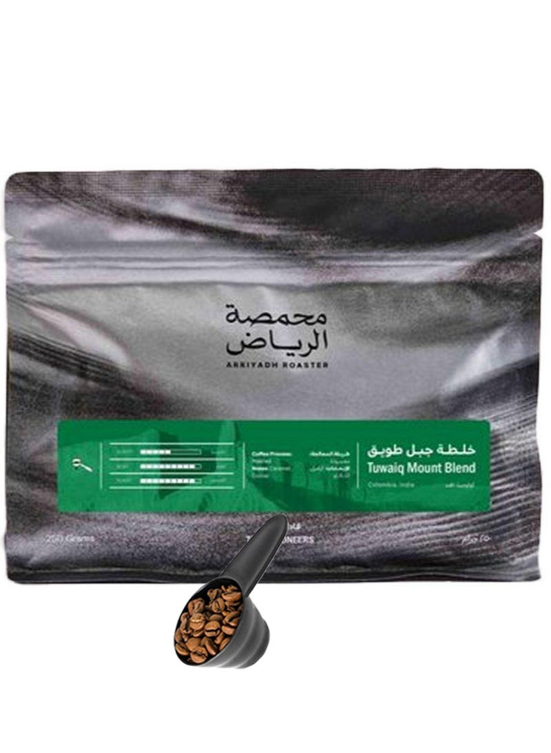 Arriyadh Roaster Coffee bean tuwaiq natural for Espresso 250G Unground roasted coffee beans for specialty coffee With a coffee scale spoon - Image 1