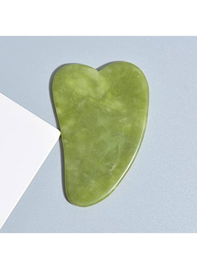 حجر غوا شا، حجر غوا شا الطبيعي الأخضر - سر الجمال الطبيعي والعناية العميقة بالبشرة ومقاومة التجاعيد والشيخوخة - Image 1