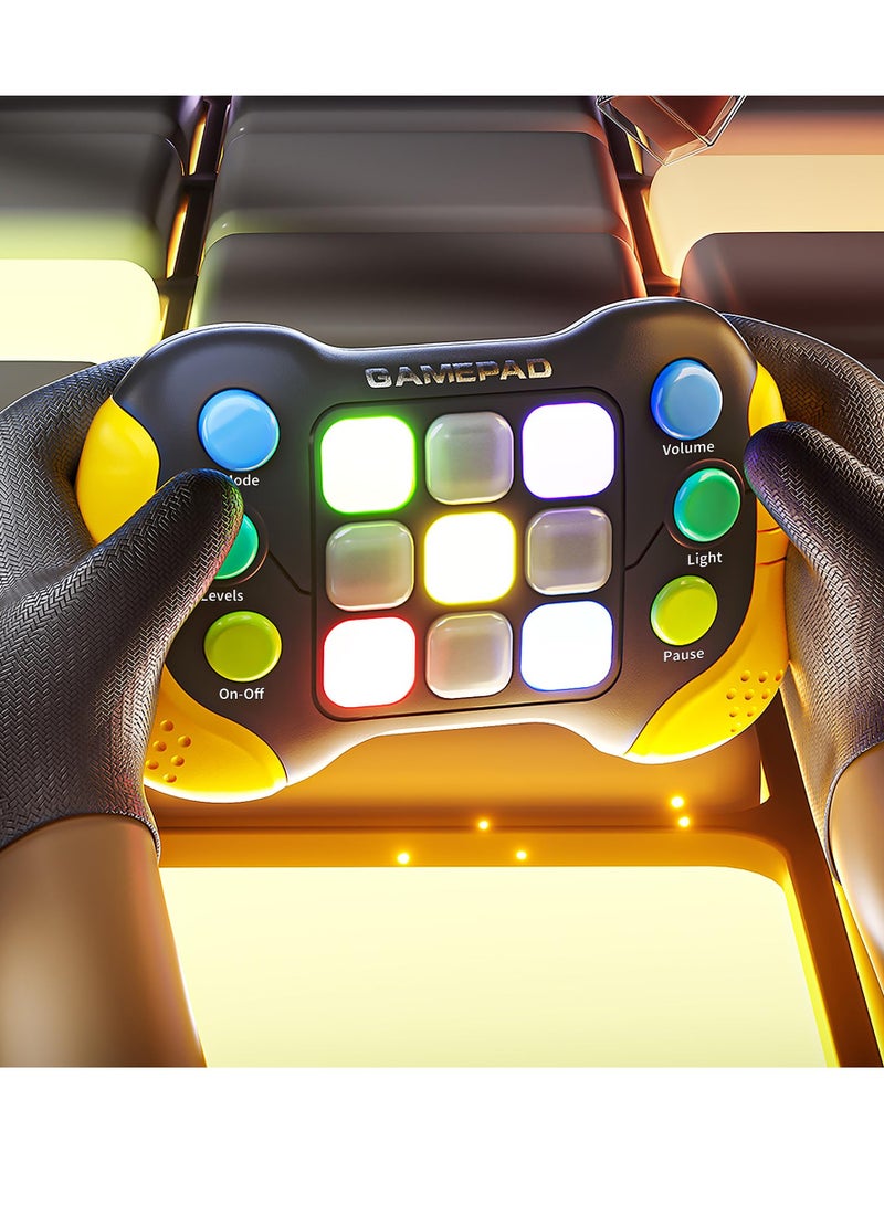 SYOSI 5 Modes Handheld Game for Kids Aldult Pop It Fast Quick Push Button Popper Poppet Game Push Pop Game It Fidget Toys Electric Music Toys Whack a Mole Puzzle Game Machine for Birthday Gifts - Image 1