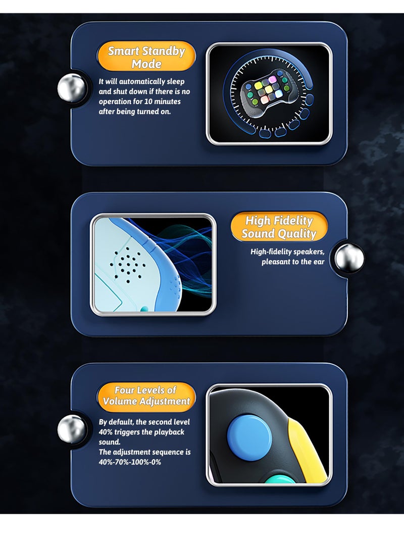 SYOSI 5 Modes Handheld Game for Kids Aldult Pop It Fast Quick Push Button Popper Poppet Game Push Pop Game It Fidget Toys Electric Music Toys Whack a Mole Puzzle Game Machine for Birthday Gifts - Image 4