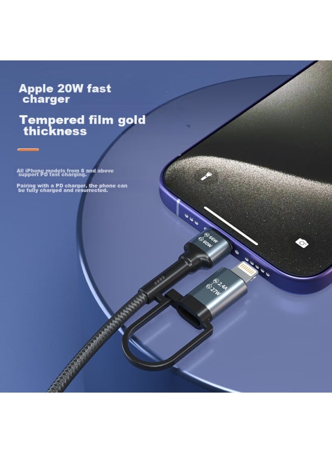 Newmine In 66w Two-to Charging Cable, Compatible With Tablets, Huawei Laptops, And Car Charging, Multifunctional, Classic Version - Image 3