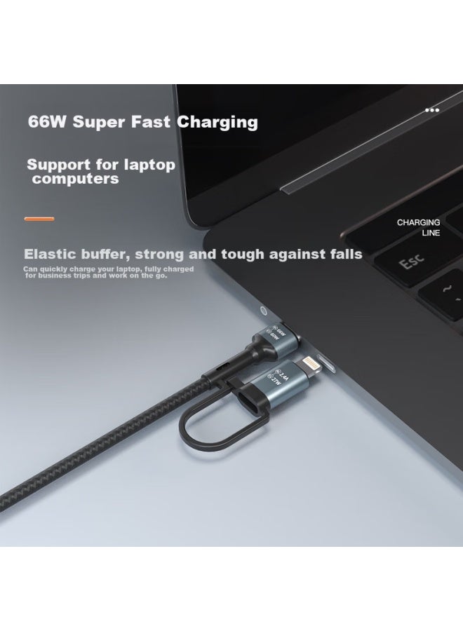 Newmine In 66w Two-to Charging Cable, Compatible With Tablets, Huawei Laptops, And Car Charging, Multifunctional, Classic Version - Image 2
