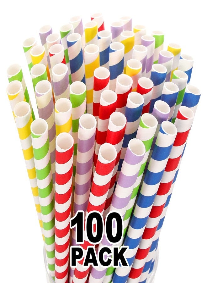 Hiware 100 Pack, Extra Wide Paper Smoothie, Boba Straws - 10 mm Wide Biodegradable Straws for Bubble Tea (Tapioca, Boba Pearls), Milkshakes, Jumbo Drinks - Shower, Wedding Party Supplies Decorations - Image 1