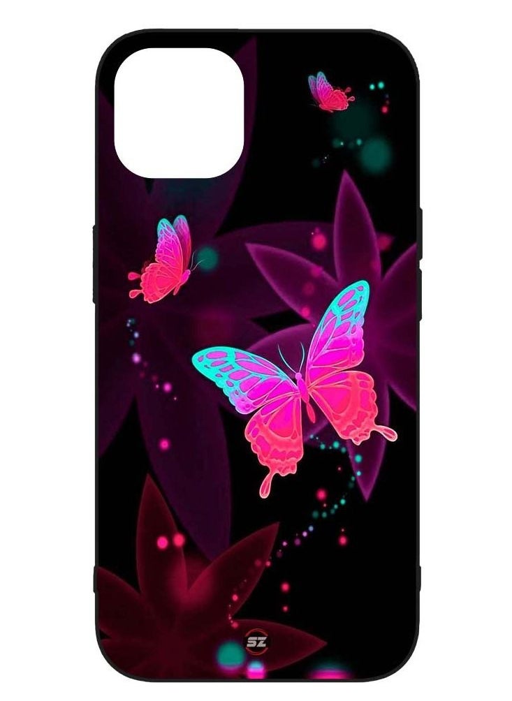 Service Zone Protective Printed Mobile Cover  Beautiful Glowing Butterflies For Apple iPhone 12 Pro 