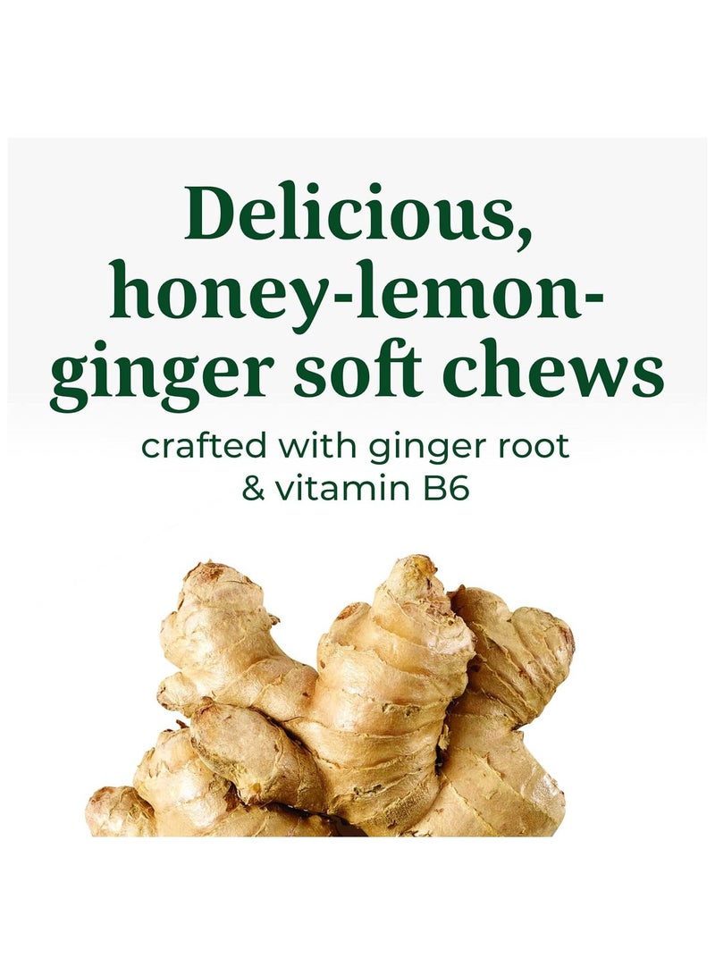 MegaFood Baby & Me  Morning Sickness Nausea Relief,With Ginger and B6, Individually Wrapped Soft Chews, Honey Lemon Ginger, Natural Lemon Flavor with other natural flavors, Dietary Supplement, 30 Chews | 30 Servings - Image 4