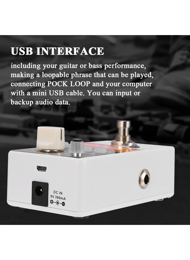 Thoraya - ammoon POCK LOOP Looper Guitar Effect Pedal 11 Loopers Max.330mins Recording Time Supports 1/2 & 2X Speed Playback Reverse Functions True Bypass - Image 1