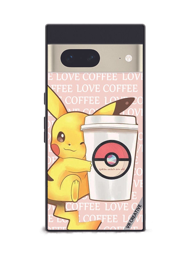 VR CREATIVE Protective Case Cover For Google Pixel 7 Love Coffee Design Multicolour - Image 1
